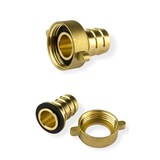 thumbnail of Messing Schlauchverschraubung 1 Zoll 33,3x15mm 2-teilig
