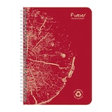 thumbnail of Forever 5x Spiralheft A5 FOREVER PREMIUM, 100% recycelt, 60 Blatt liniert, abtrennbar, mikroperforiert, Weißes Recyclingpapier 90g - Sortiert 68416C