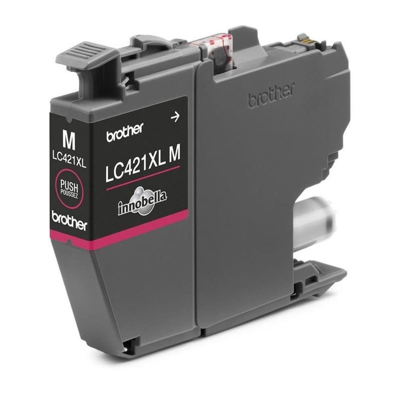 Cartouche Dencre Lc421xlm - Brother - Magenta Haute Capacite De 500 Pages - Pour Dcp-j1050dw, Mfc-j1010dw Et Dcp-j1140dw
