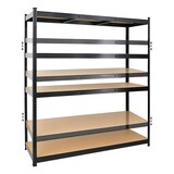 thumbnail of PROREGAL Mega Deal | 4x Schwerlastregal TAURUS XL | HxBxT 180x160x60cm | Fachlast 250kg | Schwarz | Stecksystem Lagerregal Regalsystem 4 Stk.