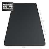 thumbnail of CSL Mauspad, XXL 800 x 400 x 3 mm Schreibtischunterlage, XXL Mousepad / Rutschfest, schwarz