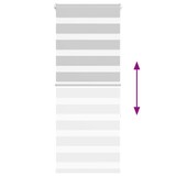 thumbnail of vidaXL Doppelrollo Hellgrau 60x150 cm Stoffbreite 55,9 cm Polyester