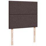 thumbnail of vidaXL Boxspringbett mit Matratze Dunkelbraun 120x190 cm Stoff