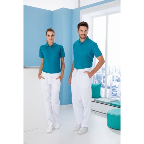 Damenpoloshirt Fb. weiß Gr. 2XL : 2XL : 96% Baumwolle 4 Elasthan 185 g/m² : weiß