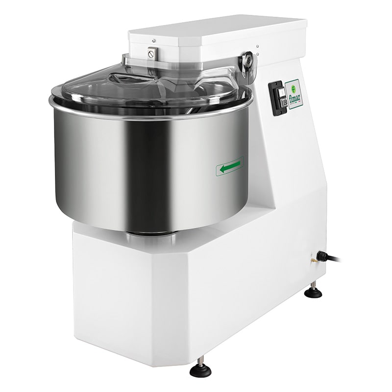 Impastatrice a Spirale da 36 Kg, con vasca da litri 40,  V.230/1, kw 0,75, dim.mm.474x800x765h, Mod.40LN/M