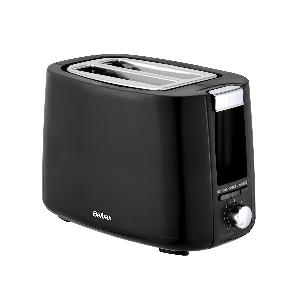 BELTAX BTE-2005 Tostadora de 2 ranuras, Potencia: 750W, 2 ranuras estándar, Descongelar, Cancelar, Recalentar, Control de nivel de tostado