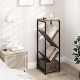 thumbnail of Estantería con forma de árbol COSTWAY, estantería de pie de 4 niveles con cajón y estructura metálica, estantería de almacenamiento independiente.