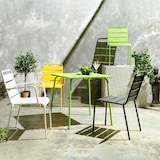thumbnail of Witte metalen tuinstoel - Oviala