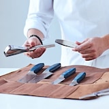 thumbnail of Arcos Serie Brooklyn - Kochmesser - Klinge aus Nitrum geschmiedetem Edelstahl 210 mm - HandGriff Micarta Farbe Blau (Seiden klinge)