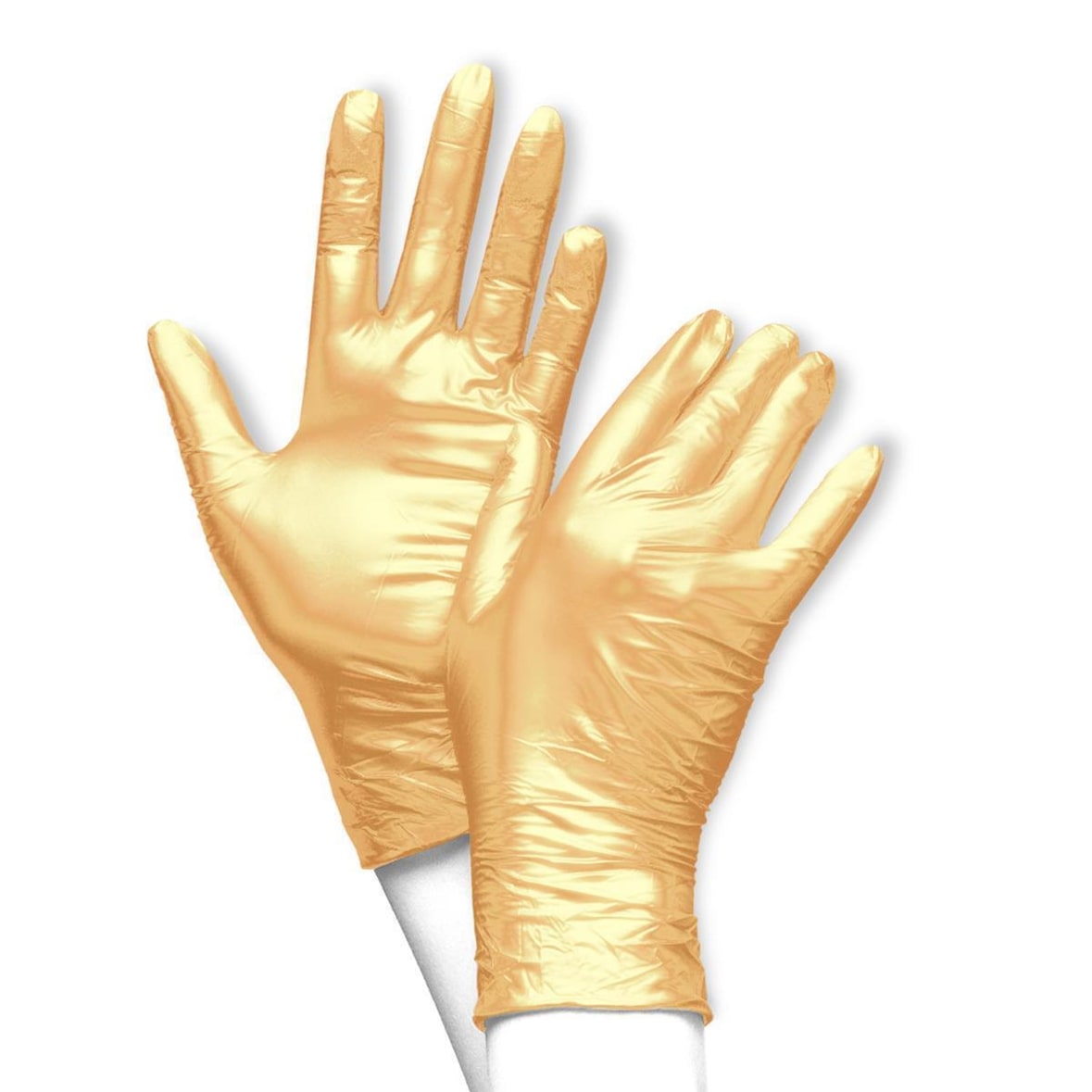 Einweghandschuhe Fancy Gold - puderfrei - Gr. L - 1000 Nitrilhandschuhe
