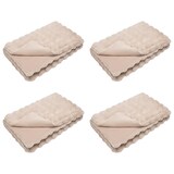 thumbnail of vidaXL Kunstfell Kaninchenfell Decke Olite 4 pcs Beige 130 x 150 cm