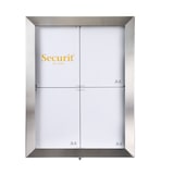 thumbnail of Securit® Visor de informações LED em aço inox – LEDs coloridos – Controle remoto, cabo de 5m incluído