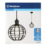 thumbnail of Pendelleuchte Kugel Käfig mattschwarz mit 1 Lampe