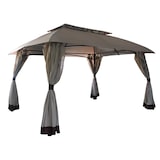 thumbnail of Gazebo da Giardino 4x3m in Acciaio e Poliestere Beige