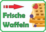 thumbnail of Frische Waffeln Schild mit Pfeil rechts A0 (841x1189mm)