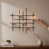 thumbnail of DanDiBo Kerzenhalter Wand Metall Schwarz Wandteelichthalter 50 cm 5XXL Wandkerzenhalter Kerzenhalter Teelichthalter Wandleuchter