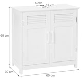 thumbnail of Mueble lavabo HWC-A85, mueble de baño 60x60x30cm ~ gris