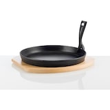 thumbnail of Poêle de service fonte et support bois Ø 22 cm H 2,5 cm IRON DINING - Was Germany