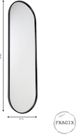 thumbnail of Fragix Boston Ganzkörperspiegel Oval - Schwarz - Metall - 130x40