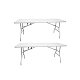 thumbnail of Mesa Plegable Rectangular 180x70x74cm Catering | Mesa Resina con Patas de Acero Plegable para Eventos y terrazas -