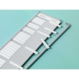 thumbnail of PROREGAL Anwesenheitstafel mit 20-Positionen | HxB 24x53cm | auf Deutsch | inkl. Befestigungsmaterial & blanko Namenschilder | Aluminium/Weiß