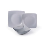 thumbnail of Excelsa vajilla de 18 piezas Eclipse de cerámica gris