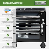 thumbnail of Werkstattwagen Premium plus unbestückt 7 Schubladen Seitentür Softclose Interloc abschließbar