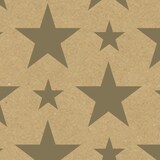 thumbnail of Clairefontaine Geschenkpapierrolle Kraft 70g, goldene Sterne, 50x0,70m - Gold 223905C