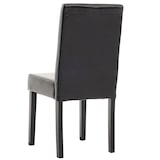 thumbnail of Juego de 2 sillas de comedor Silla de cocina Littau ~ cuero, negro, patas oscuras