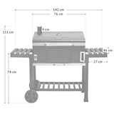 thumbnail of TAINO HERO XXL Set Smoker BBQ Grillwagen Holzkohlegrill Grill Räucherofen Haube