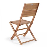 thumbnail of Lot de 2 chaises pliantes en bois d'eucalyptus - Oviala