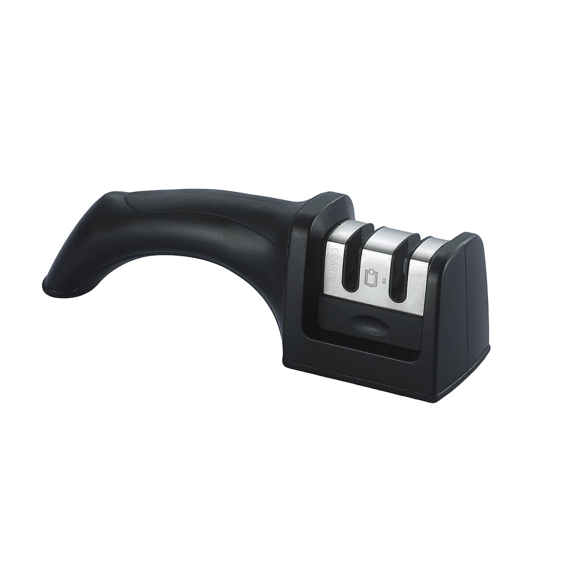 METRO Professional Afiador de facas 2 em 1, aço de tungsténio/ pedra cerâmica, preto