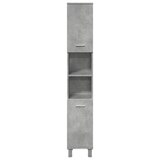 thumbnail of vidaXL Badezimmerschrank Betongrau 30x30x179 cm Holzwerkstoff