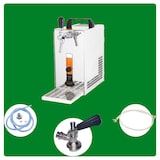 thumbnail of Komplett Set - Zapfanlage, Bierzapfanlage, Bierzapfen PYGMY 20/K mit Membranpumpe, 1-leitig Trockenkühlgerät aus Edelstahl, 25 L/h, Zapfkopf:Dreikant
