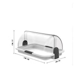 thumbnail of Biesse Vitrine Buffet, présentoir polyvalent moyen,,plastique, blanc, dim 38x26x17 cm