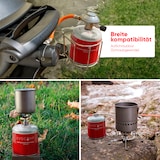 thumbnail of EVOCAMP 6x Propan Butan Gaskartuschen 450g, Schraubkartusche Eurogewinde 7/16" Ventilkartusche 809 ml für Weber Q100 Q1200