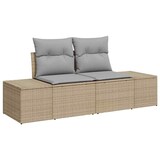 thumbnail of vidaXL Garten-Sofa-Set mit Speicher 9 pcs Beige Poly Rattan