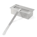 thumbnail of Camino a bioetanolo biocamino da terra Oslo in acciao nero L38xP38xH100