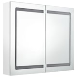 thumbnail of Helloshop26 - Mueble de baño con espejo LED 80 x 12 x 68 cm blanco brillo 02_0006584