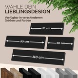 thumbnail of Casaria 2x Wandregal Matt Schwarz mit Halterung 90cm Schwebend