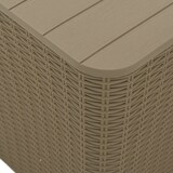 thumbnail of vidaXL Gartentisch mit Abnehmbarer Tischplatte Hellbraun Polypropylen