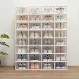 thumbnail of Pack 6 cajas para Zapatos Transparentes. cajass de Zapatos, Plegables y Apilables,hasta Talla 42 Sin División