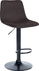 thumbnail of Barhocker Divo Stoff taupe/schwarz