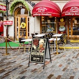 thumbnail of Chevalet de trottoir slide in noir B1 100 x 70 cm