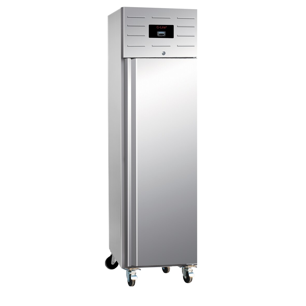 Freezer vertical TEFCOLD GUF50 G-Line GN1/1 da TEFCOLD, em aço e vidro, refrigeração profissional, aço inoxidável.