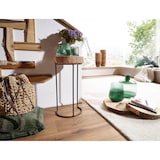 thumbnail of FineBuy Beistelltisch Massiv Wohnzimmertisch Holz Baumstamm Tisch Echt-Holz