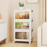 thumbnail of COSTWAY Caja de almacenamiento plegable con tapa, 75 litros de capacidad, juego de 3 cajas de plástico, apilables, contenedores de almacenamiento.