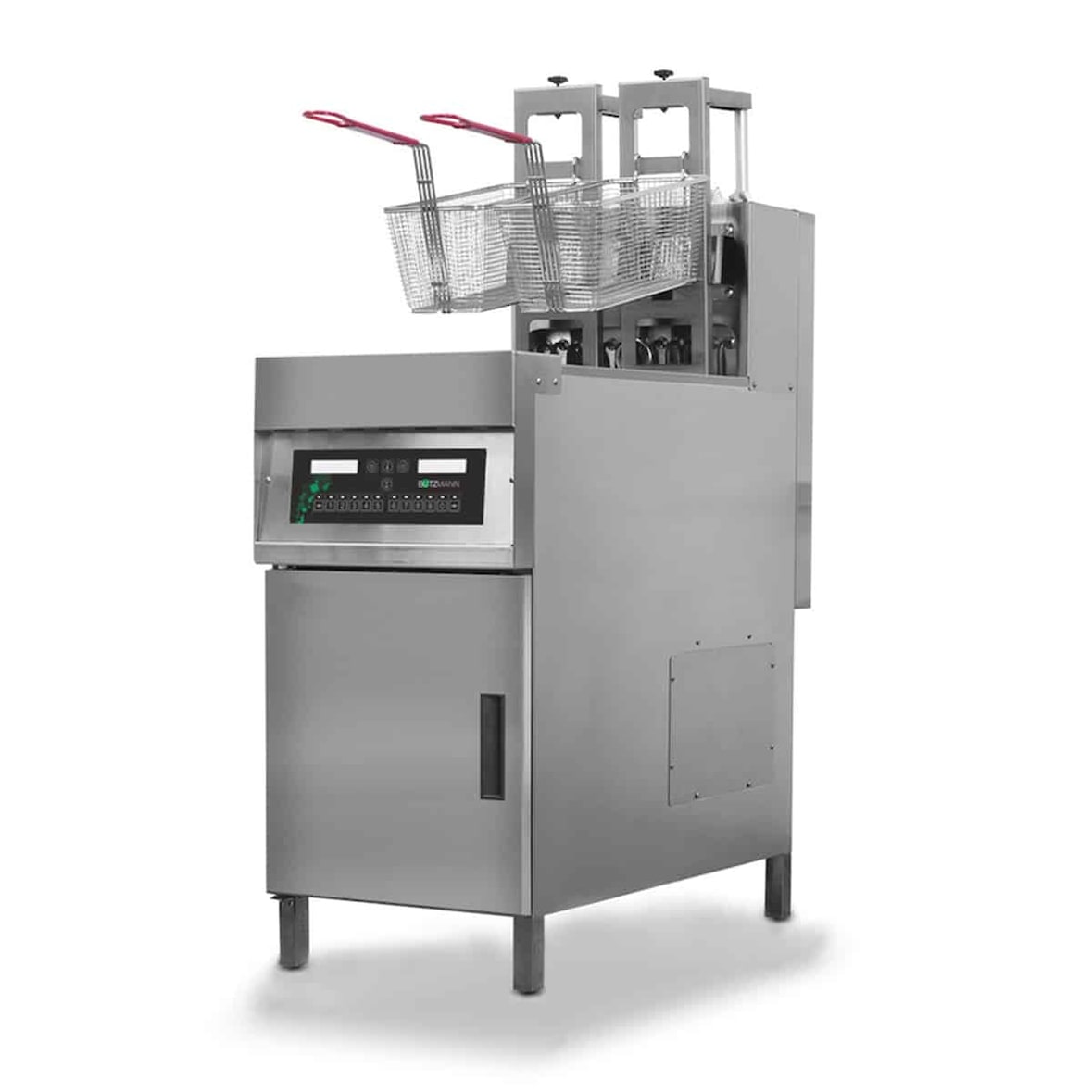 Friggitrice automatica Bützmann 28 l auto – capacità 28 l, 18 kW, sistema di estrazione indipendente, acciaio inossidabile