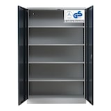 thumbnail of PROREGAL Stahlschrank BEE mit 9 verzinkten Fachböden | HxBxT 195x120x42cm | Grau-Anthrazit | Werkstattschrank Werkzeugschrank Aktenschrank