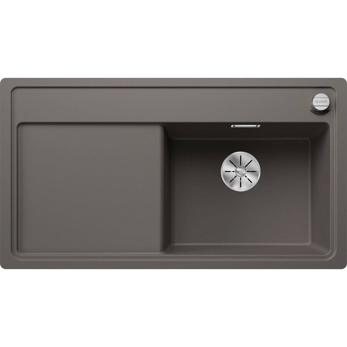 BLANCO ZENAR 5 S-F Einbauspüle SILGRANIT vulkangrau ab 50 cm Excenter